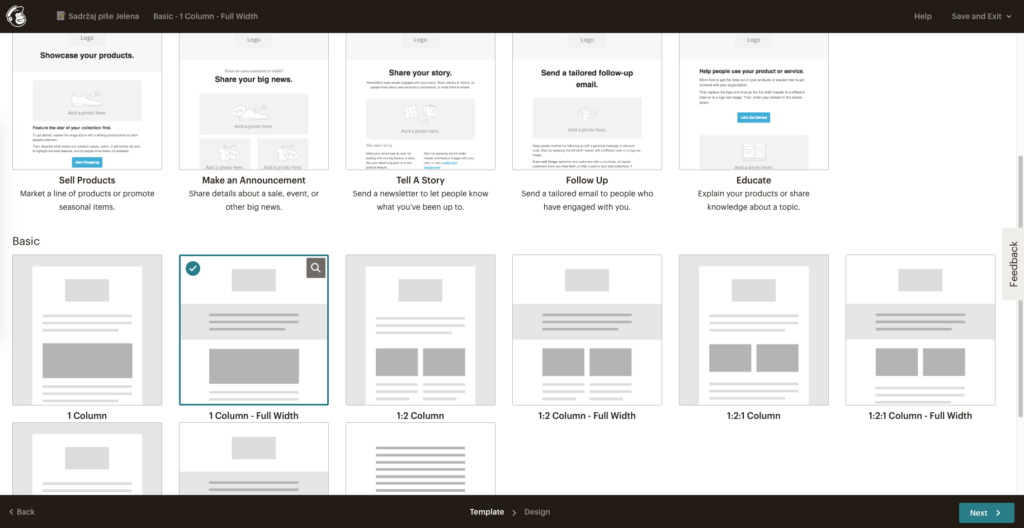 Kreiranje newsletter predloška - slika 35